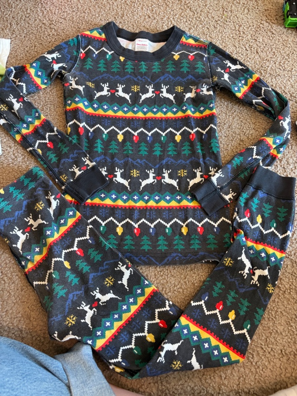 CB1 Hanna Andersson 10Y Organic Cotton Fair Isle Print, WASHWEAR